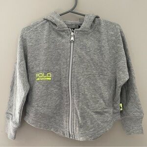 NWT - Kid’s Polo Sport Gray Zip-Up Hoodie - Size: 2T
